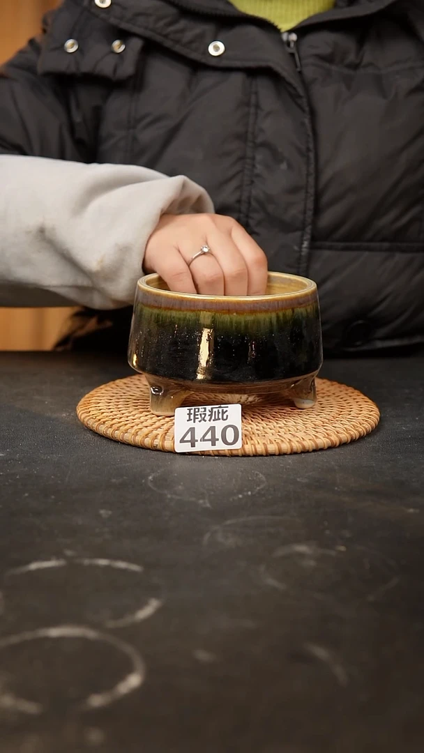 【闪购商品】瓷片440泥泥手工花盆