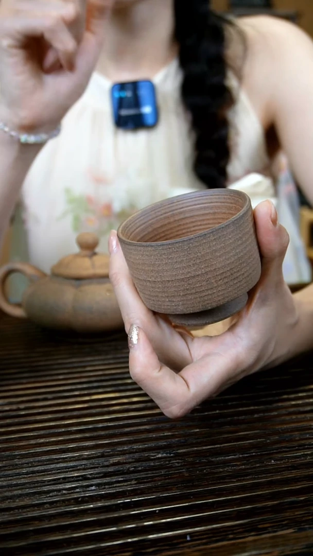 原矿老岩泥 黄泥段 直筒杯