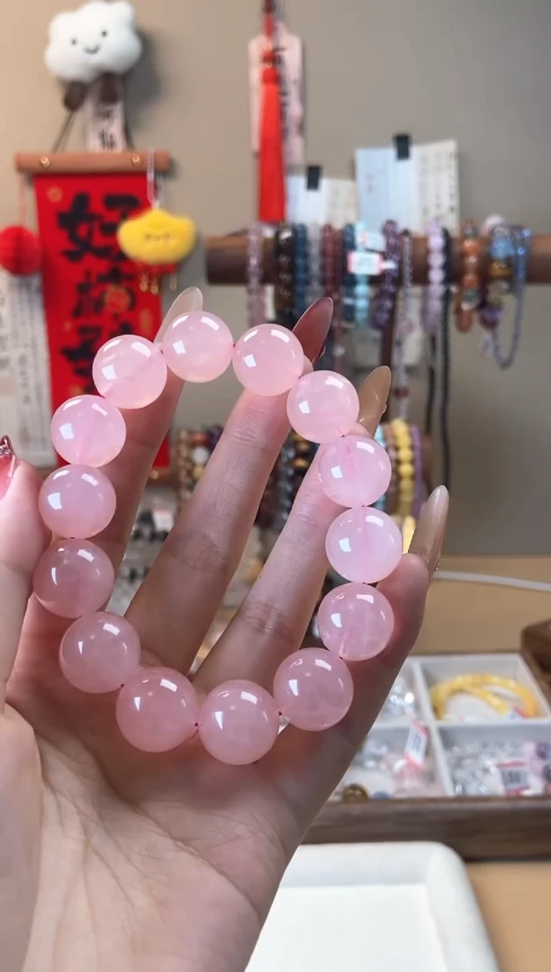 【闪购商品】水晶手链未镶嵌15m西柚粉