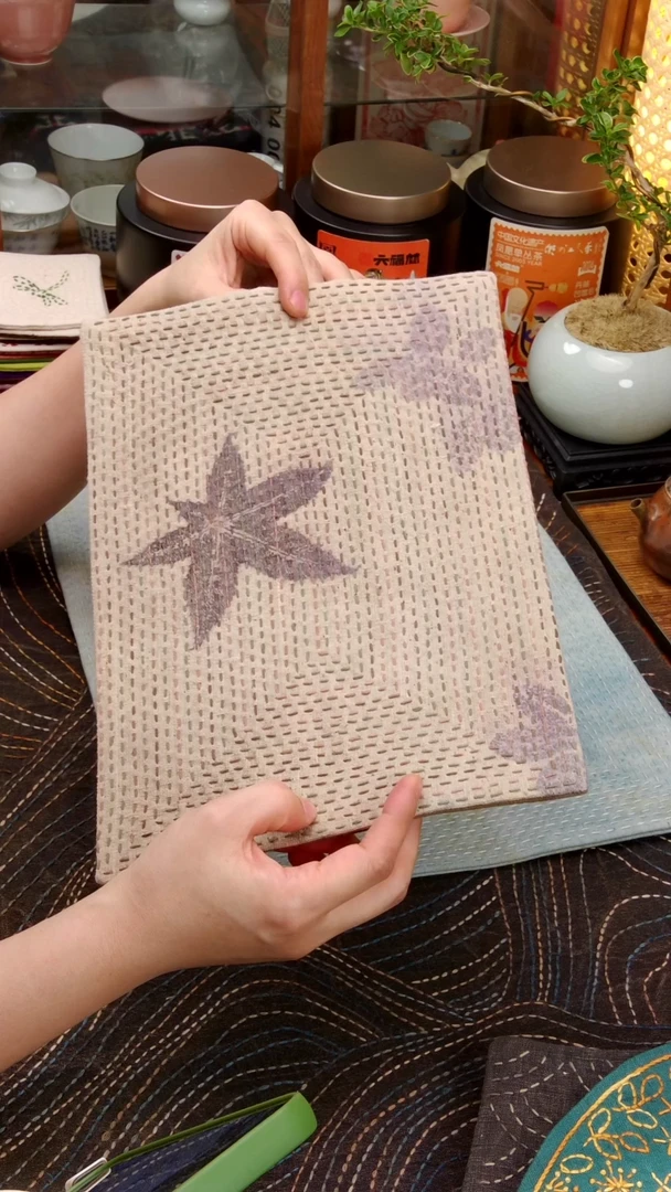Cici手作刺子绣茶席-126