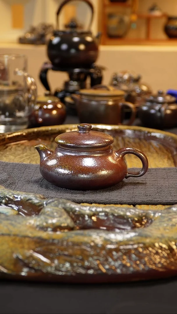 紫砂柴烧纯自然柴烧