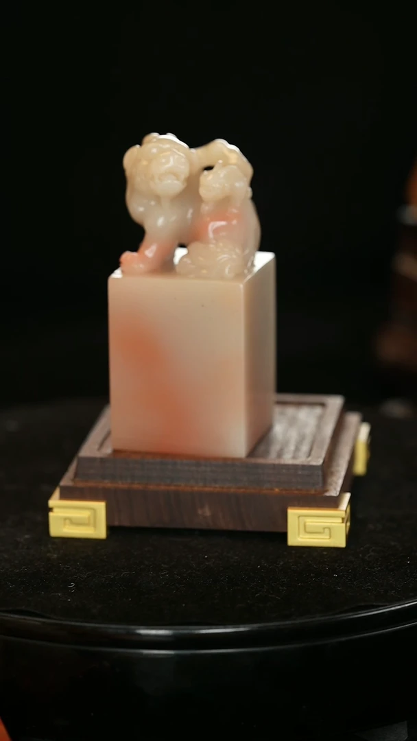 【闪购商品】寿山石善伯双狮献瑞母子情深