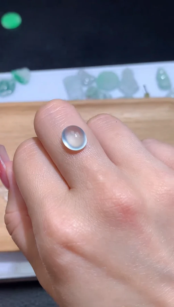 定制翡翠未镶嵌蛋面10.3/8.6/4.9