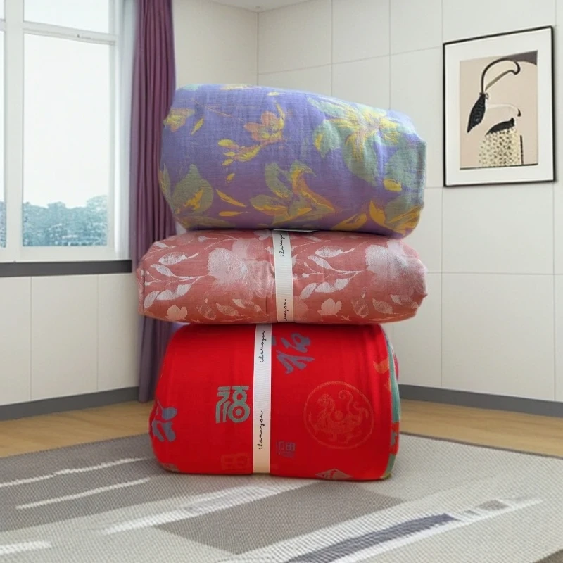 整张中高端全棉双层纱，单层纱提花四件套默认微瑕洗过不售后