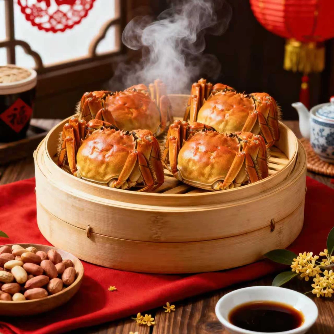 【活蟹】江苏金标蟹公6.0两母4.0-3.7两加2只到手10只装c2