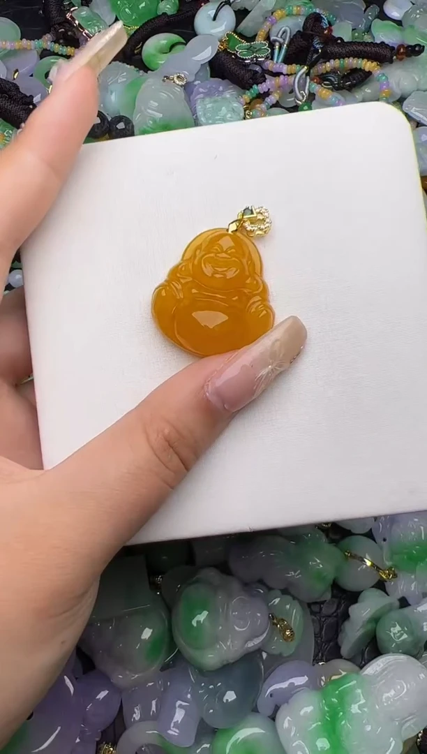 翡翠未镶嵌颈饰天然缅甸翡翠吊坠