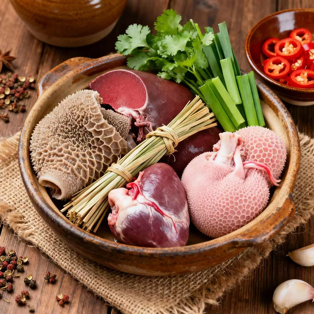 精品羊杂，大山美食，羊杂汤，爆炒羊杂，3-5斤