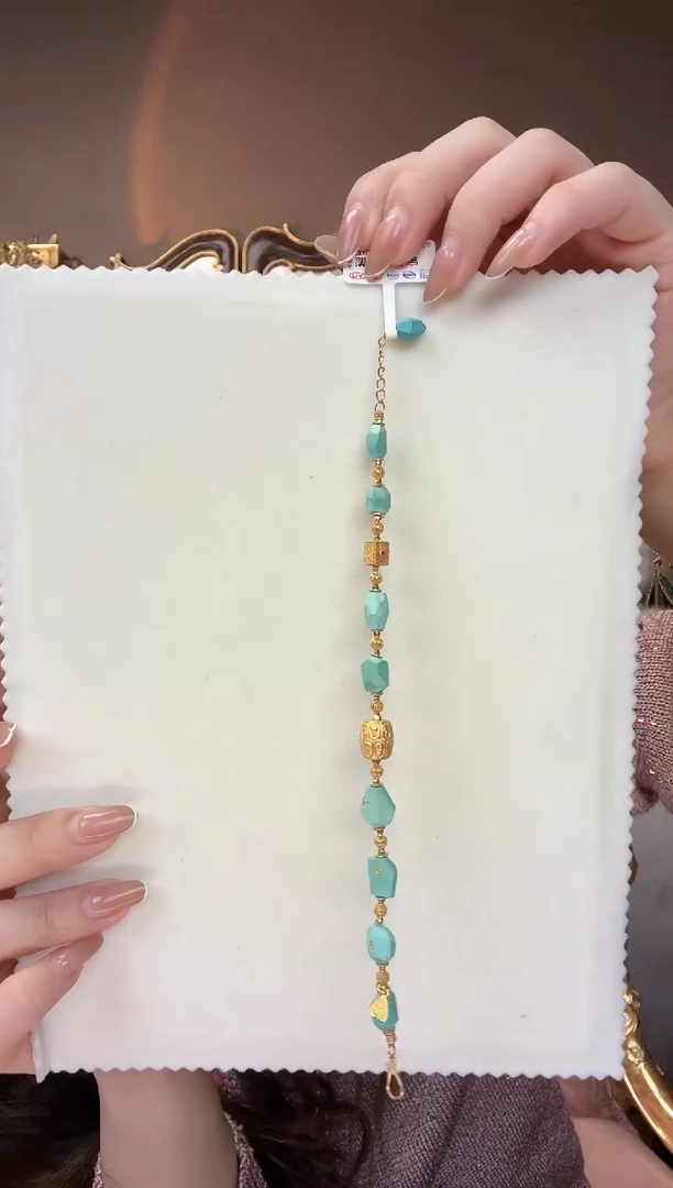 未镶嵌绿松石手链绿松石手链