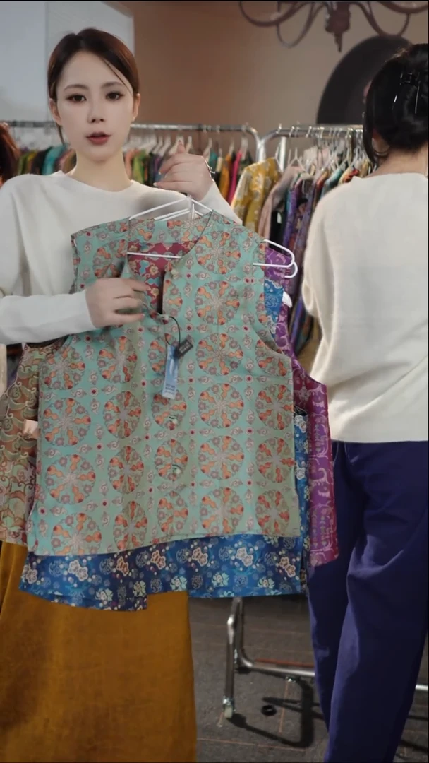 墨绿宝箱双面穿马甲