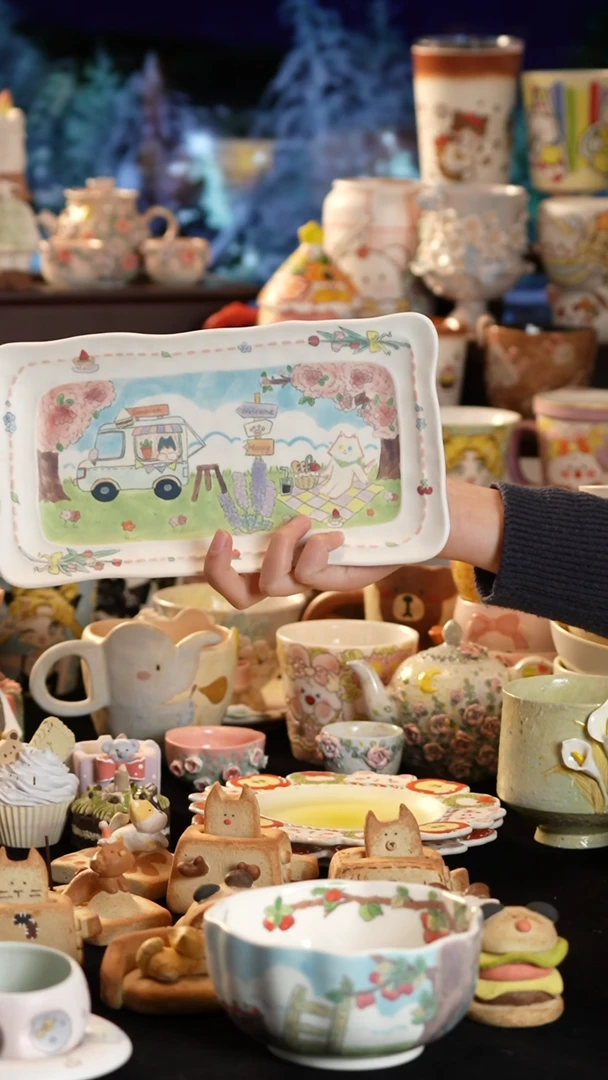 其他陶景德镇釉下彩手绘设计师款陶瓷