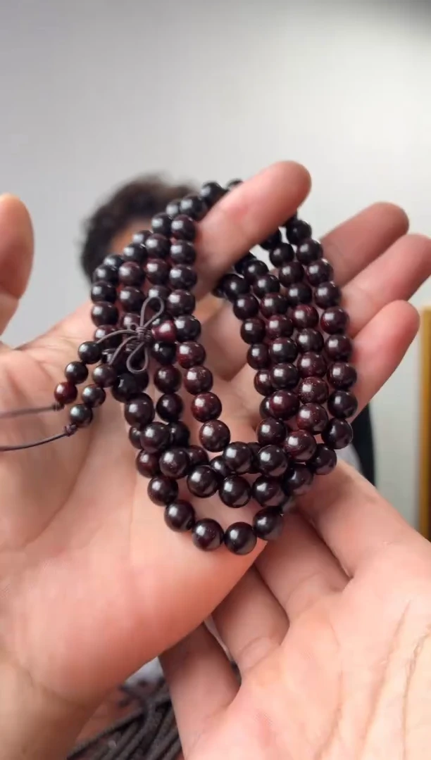 把件小叶紫檀春*噶玛珠宝