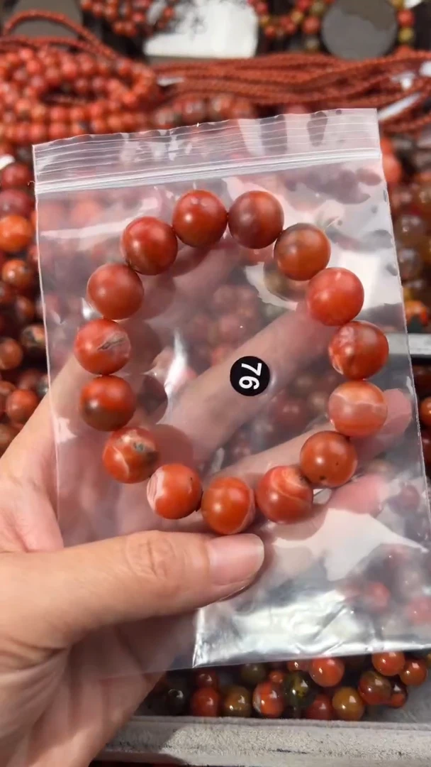 南红玛瑙手串未镶嵌13+