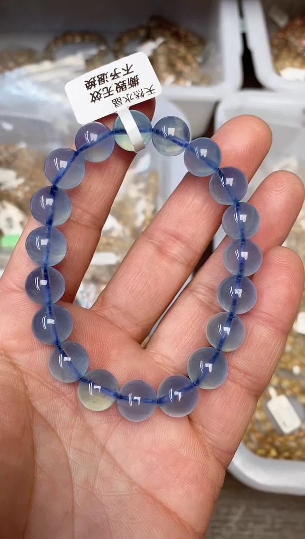 【闪购商品】水晶手串未镶嵌83 海蓝宝 10mm