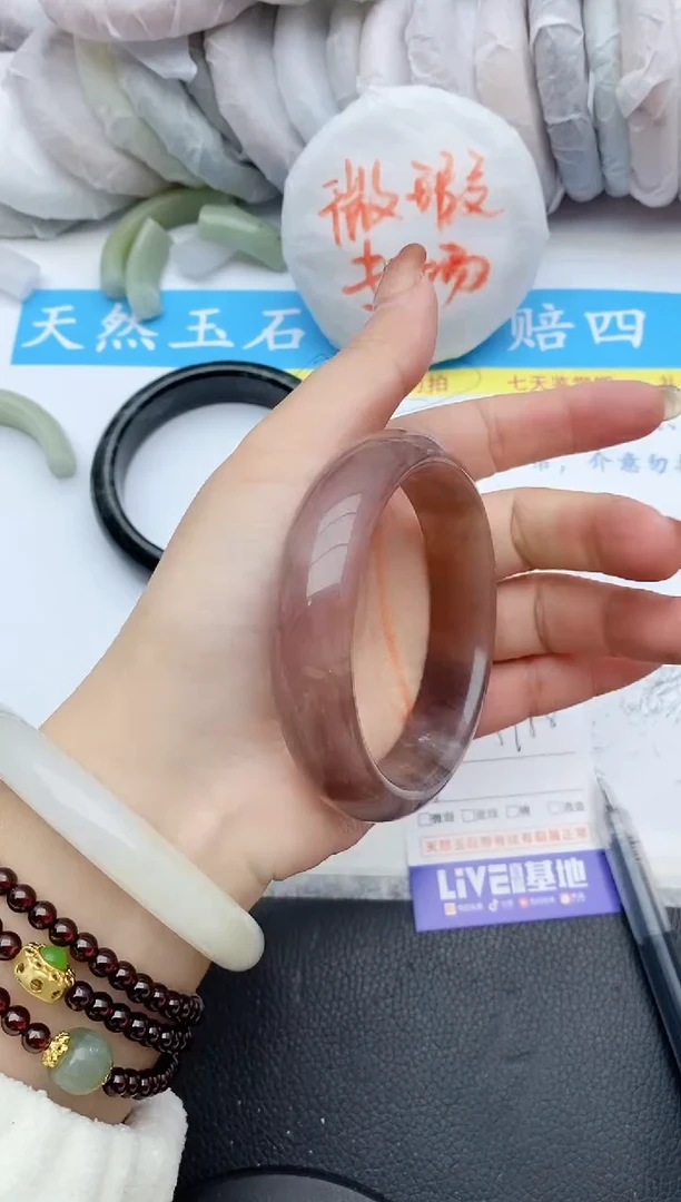 【闪购商品】石英质玉手镯未镶嵌254+57/58
