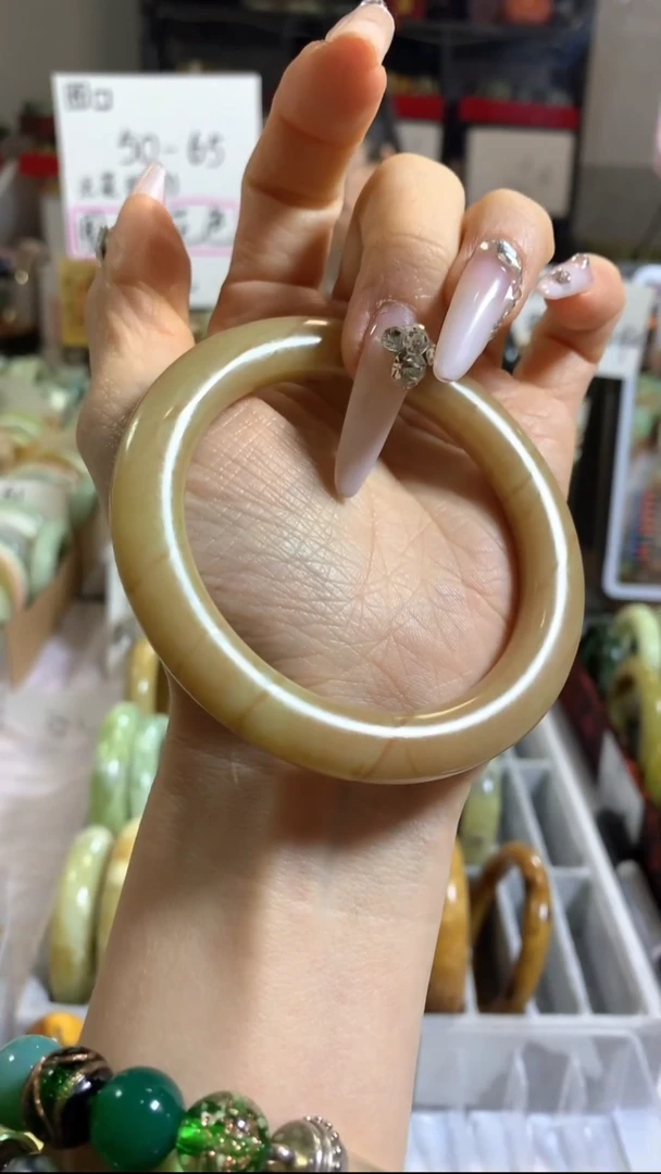 未镶嵌岫玉手镯43 58+