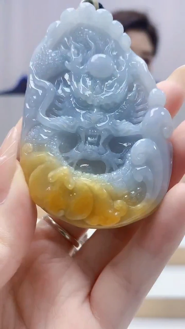 未镶嵌定制翡翠4829DD-毛货挂件18
