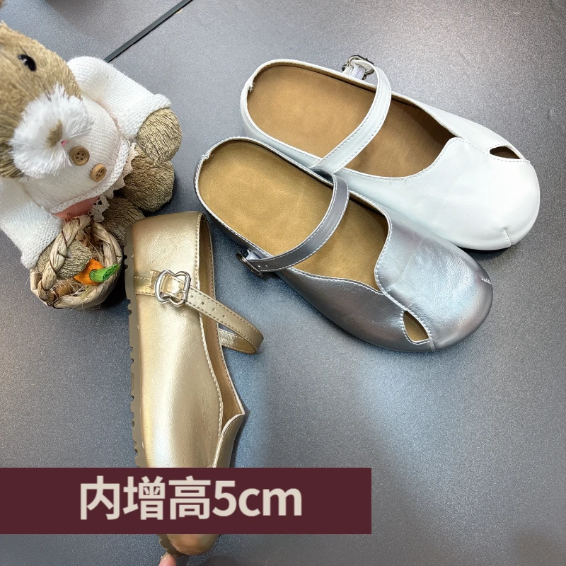 【番酱酱女鞋】5CM包头拖鞋女2025年新款夏季韩版森系复古仙女风ins