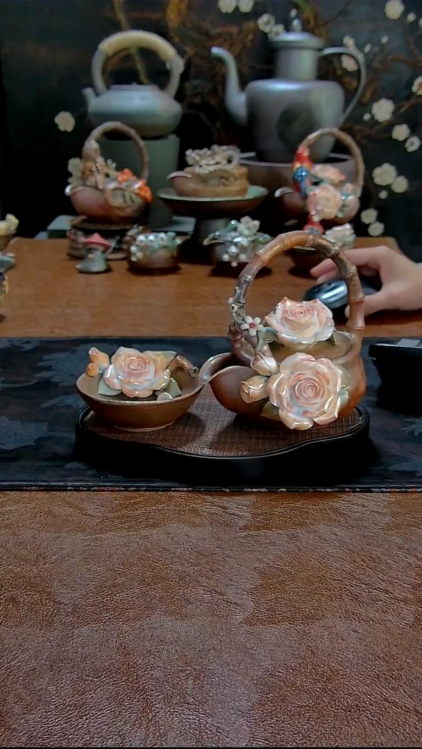 慕*黄老师玫瑰花提梁套装