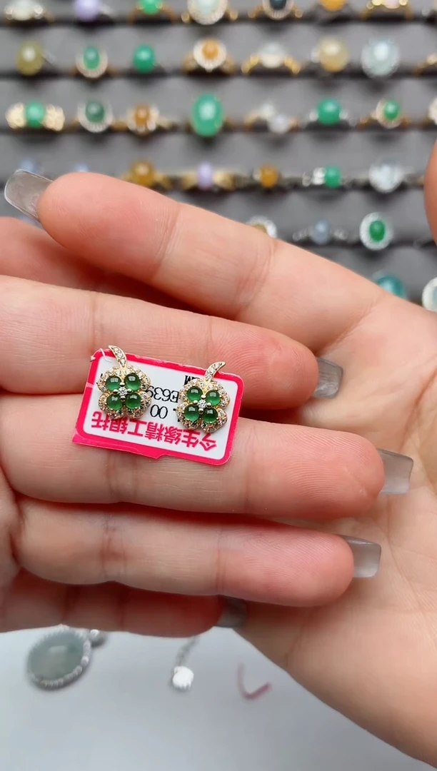 银S925镶嵌戒指翡翠.