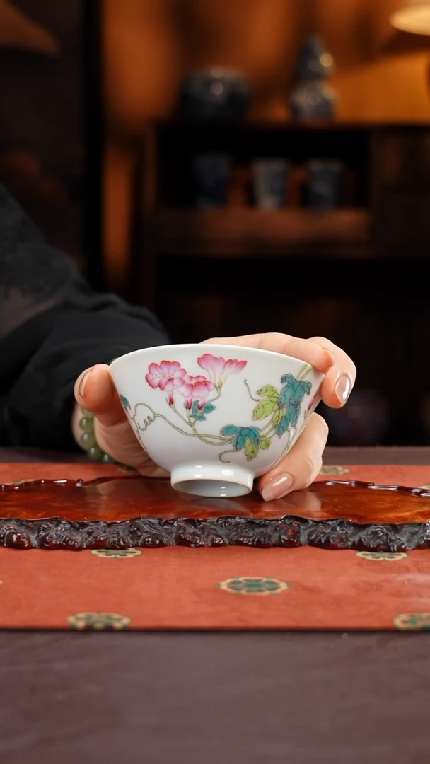 溢珍堂喇叭花斗笠杯