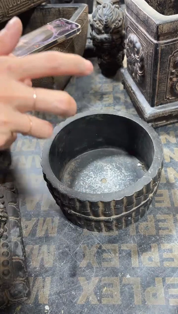 陶土丨时来运转竹节圆盆