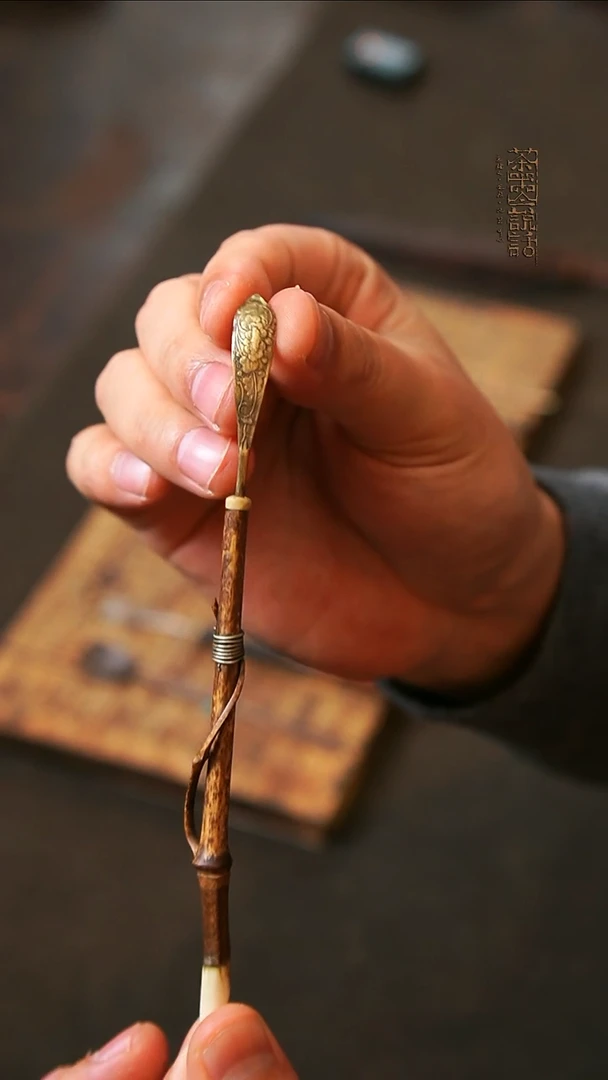 一物一件手作银质茶针