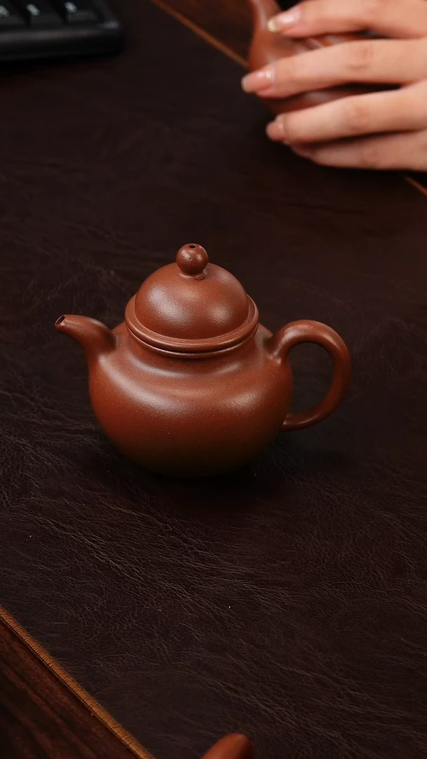 茶壶紫砂底槽清掇球170cc