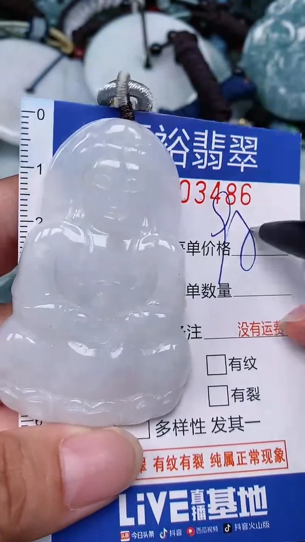 翡翠未镶嵌颈饰...0003486