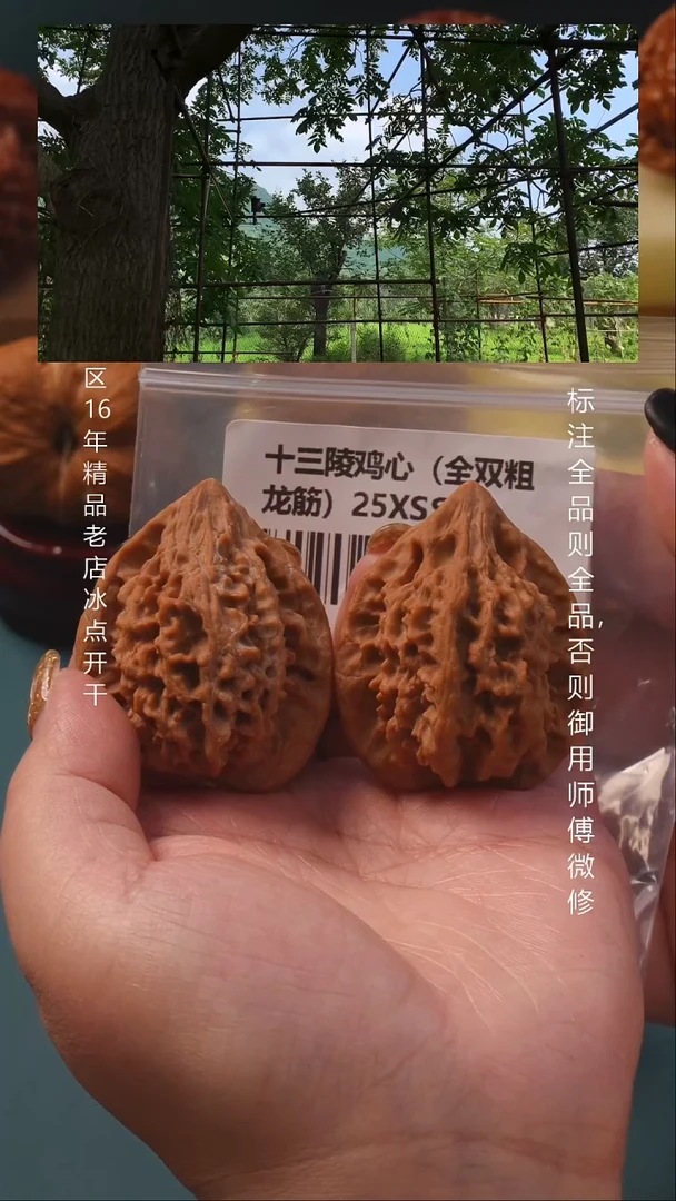 把件文玩核桃40十三陵鸡心 【全品】8号