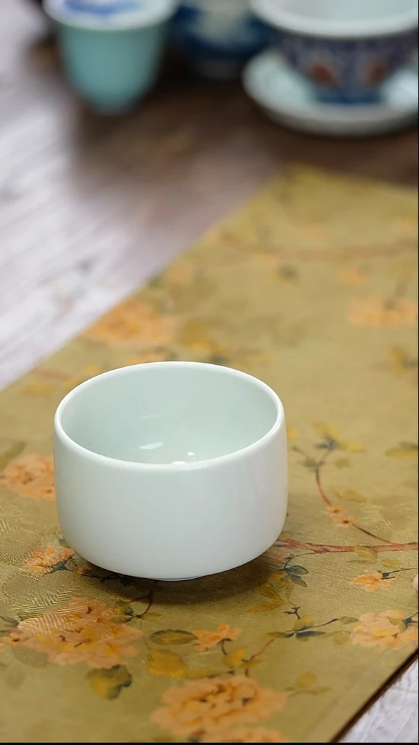 瓷景德镇陶瓷茶器素胎单杯