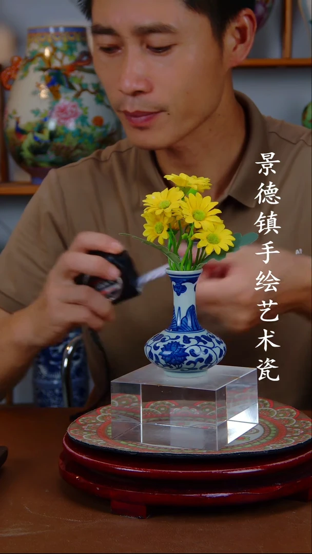 现代景德镇手工手绘陶瓷摆件6
