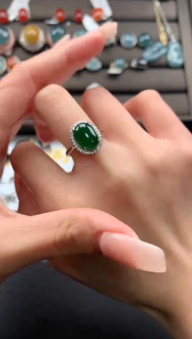 【闪购商品】翡翠戒指银S925镶嵌312312312