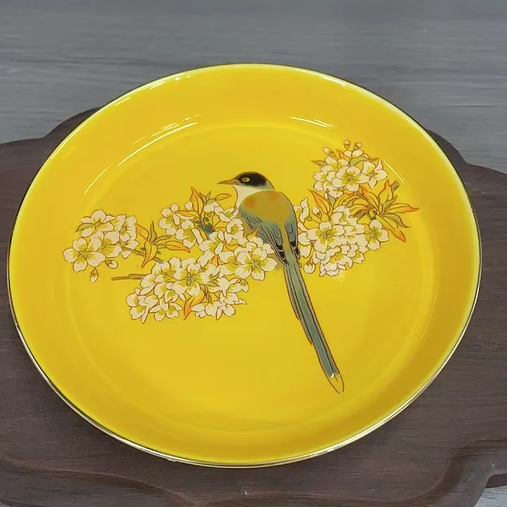 九谷晓棠壶承茶盘壶承