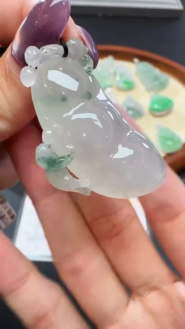 吊坠(不含链)未镶嵌翡翠【源头工厂】福豆