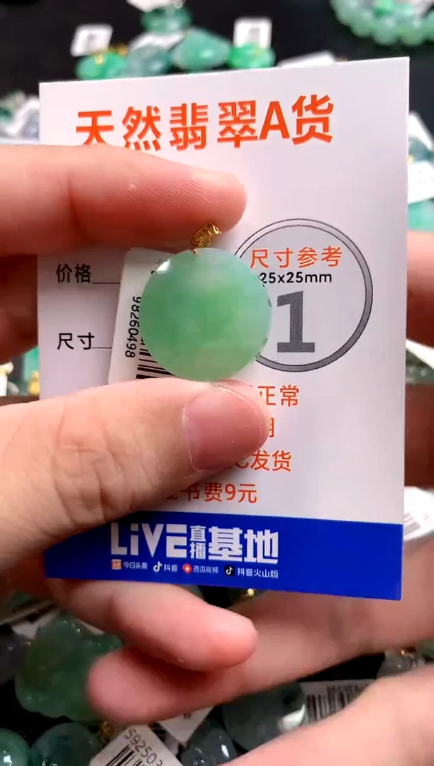 颈饰18K金镶嵌翡翠0617167295