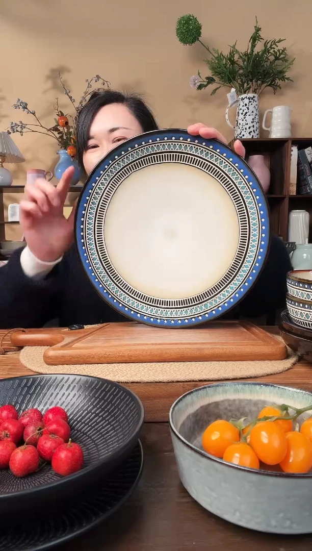 11.5英寸波西米亚大盘微瑕