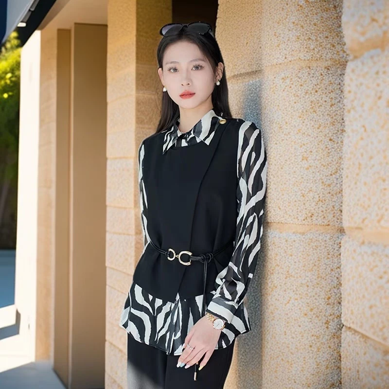 S 138款设计感长袖时尚休闲气质百搭女士上衣