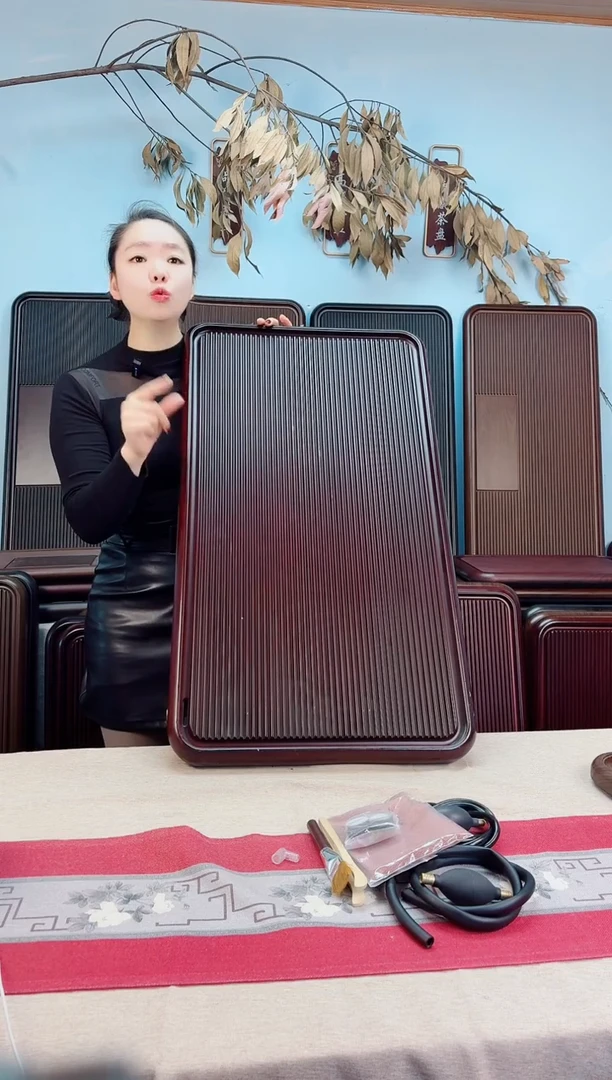 1*千川红色茶盘90*50*5