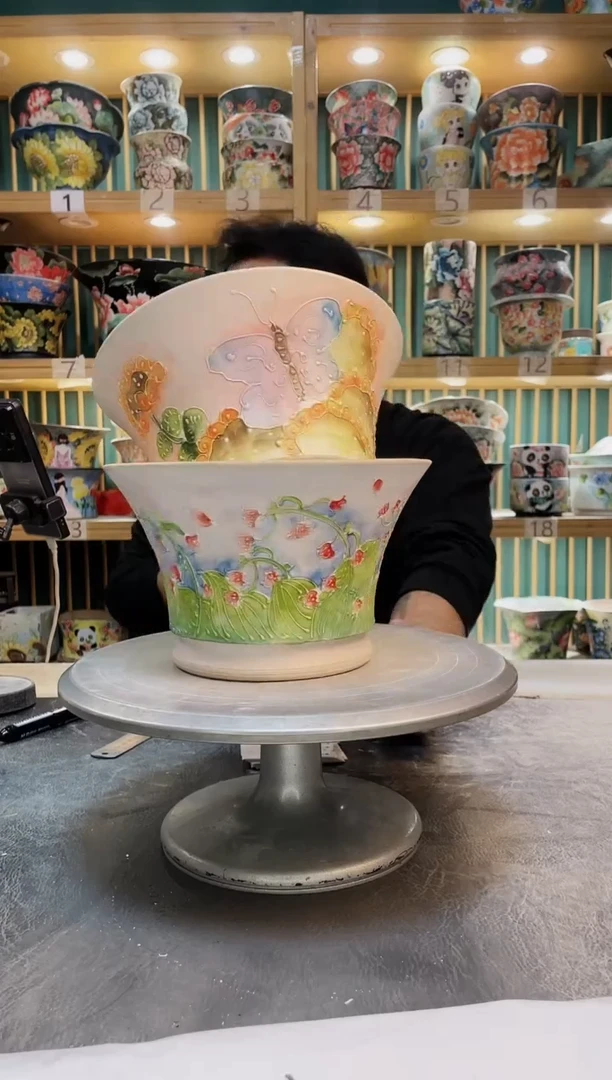 瓷片默认微瑕一物一拍1124-168-2个