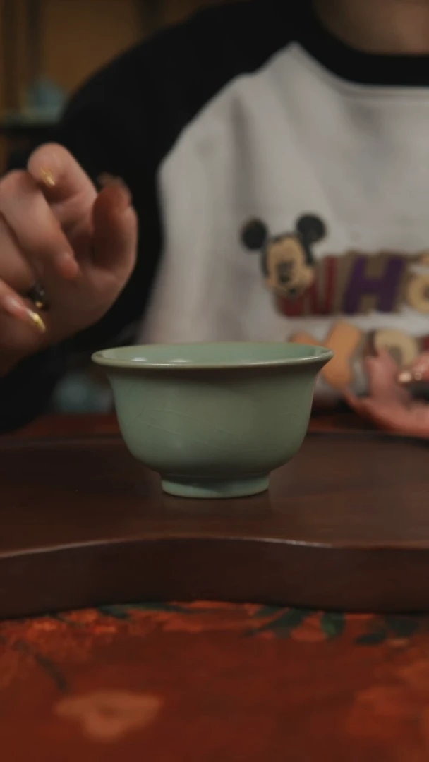 杯子瓷汝州原产地原矿仿古老釉q