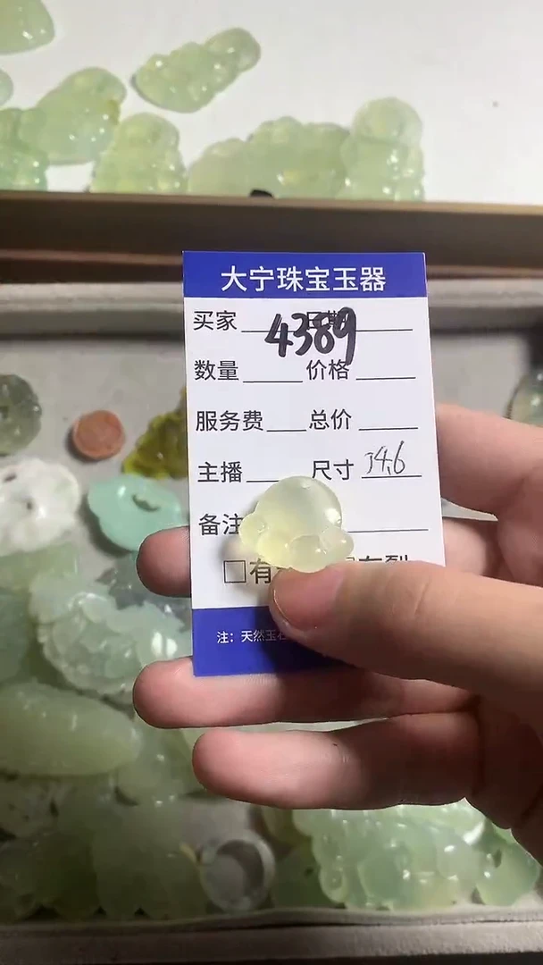 未镶嵌蛇纹石玉颈饰4389