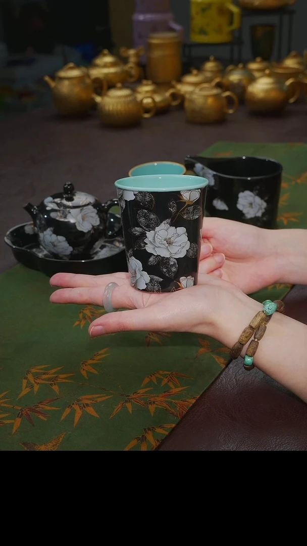 茶杯紫砂【宜景窑黑帝系列】可乐杯