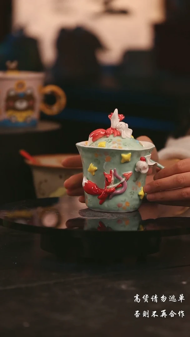 陶瓷景德镇可爱设计师款陶瓷