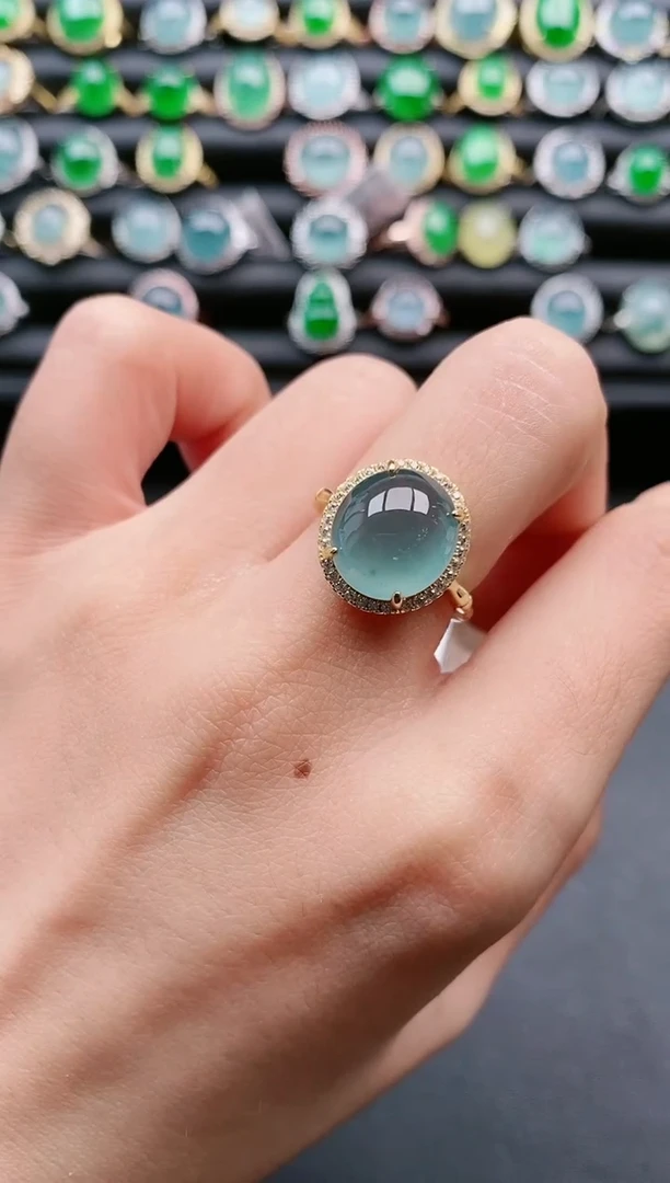 【闪购商品】翡翠戒指银S925镶嵌11111111