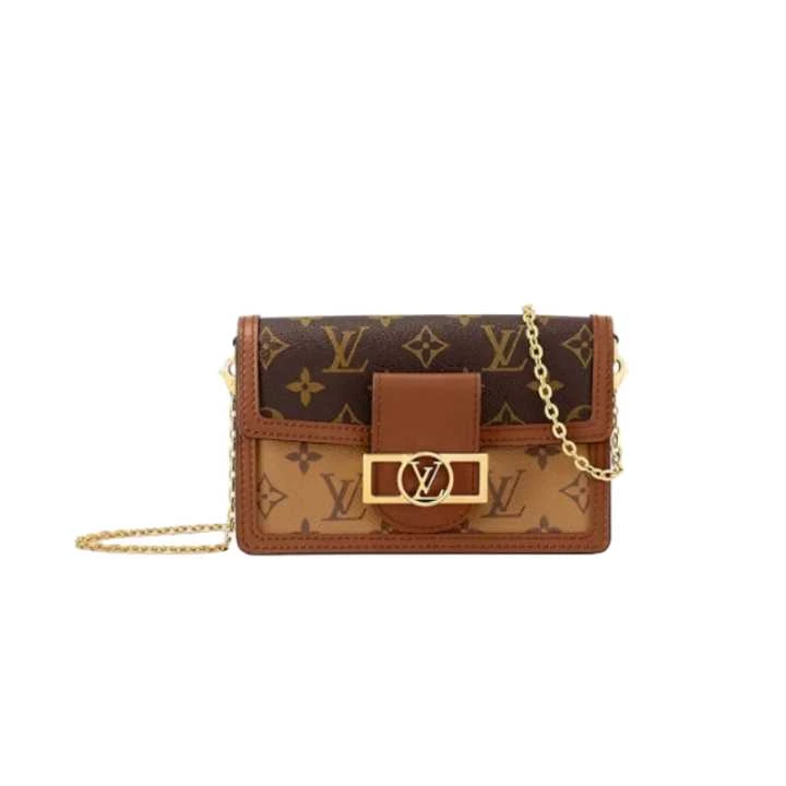 99新 LouisVuitton/路易威登 达芙妮单肩包woc/小号/中号