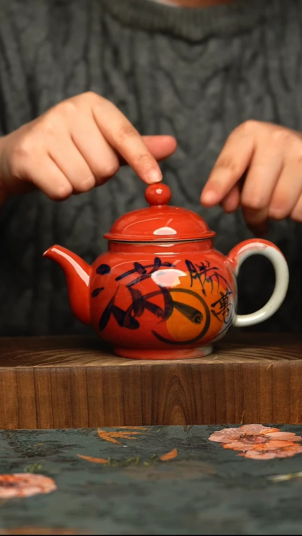 杯釉下彩手工手绘同款陶器