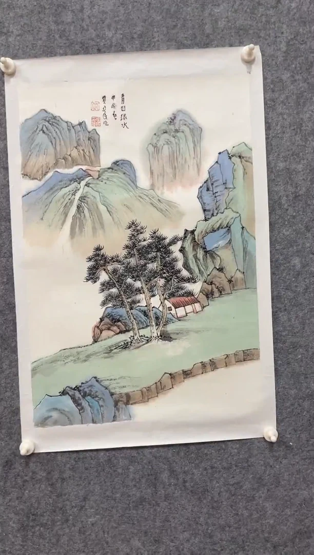 【闪购商品】国画绘画山水作品2.7平尺