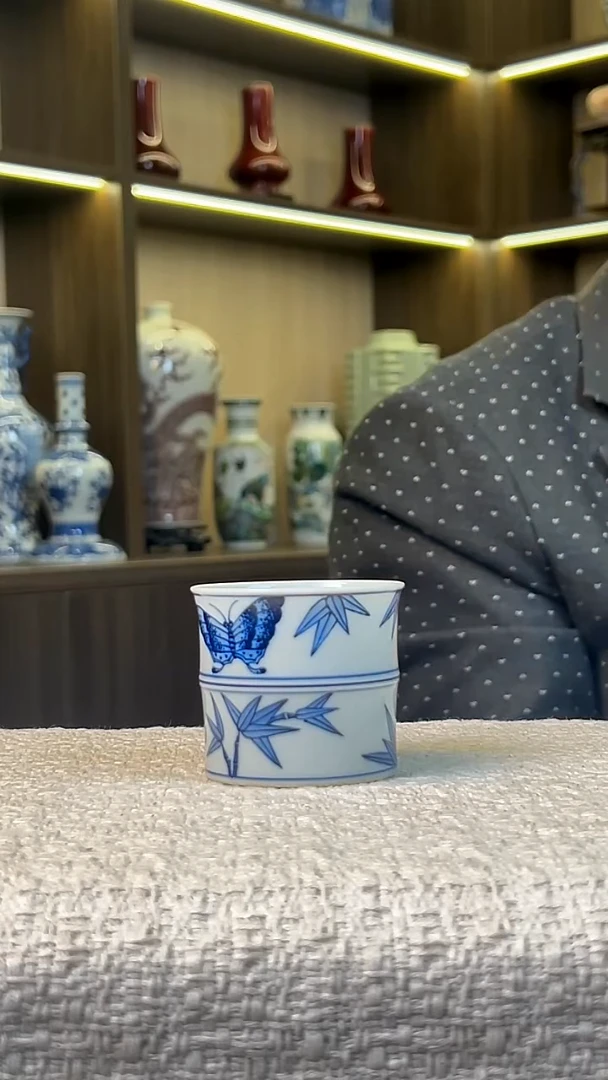 瓷片景德镇毛仔柴窑杯