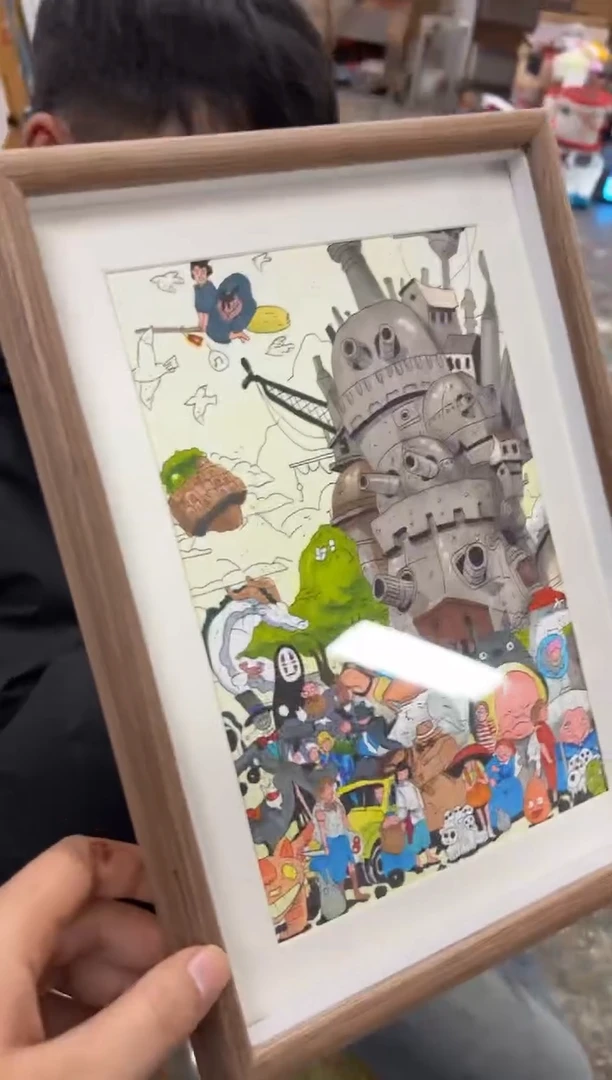 【闪购商品】丙烯画北北《哈尔移动》