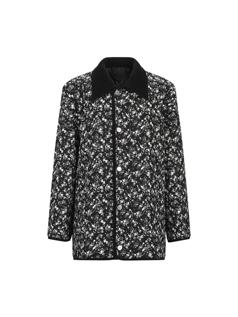 YCH 设计师品牌 25早秋新品 翻领碎花外套
